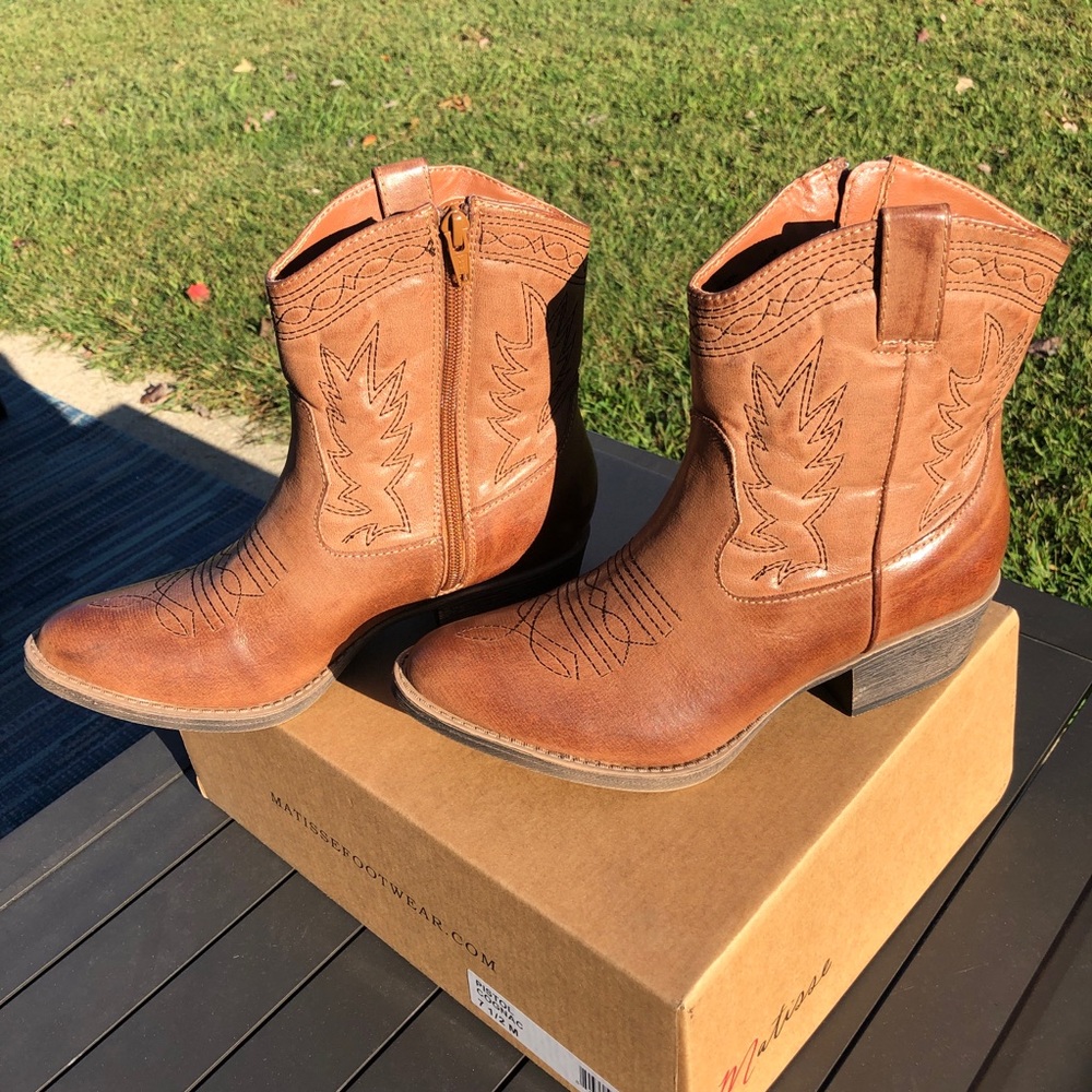 Free People Vegan Ranch Western Cowgirl Bootie (Matisse)